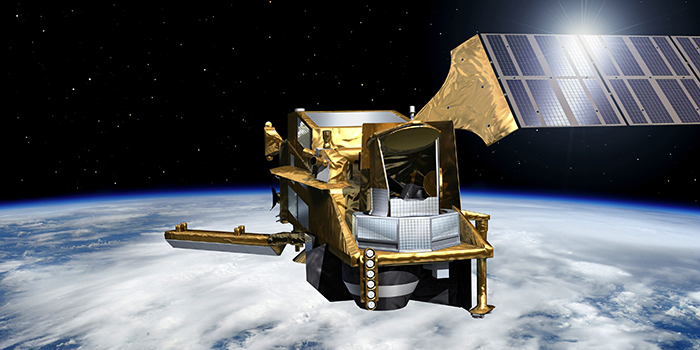 Antennerne på de nye MetOp satellitter.